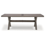 Signature Design by Ashley Hillside Barn Brown Outdoor Dining Table - 84 W x 42 D x 29 H