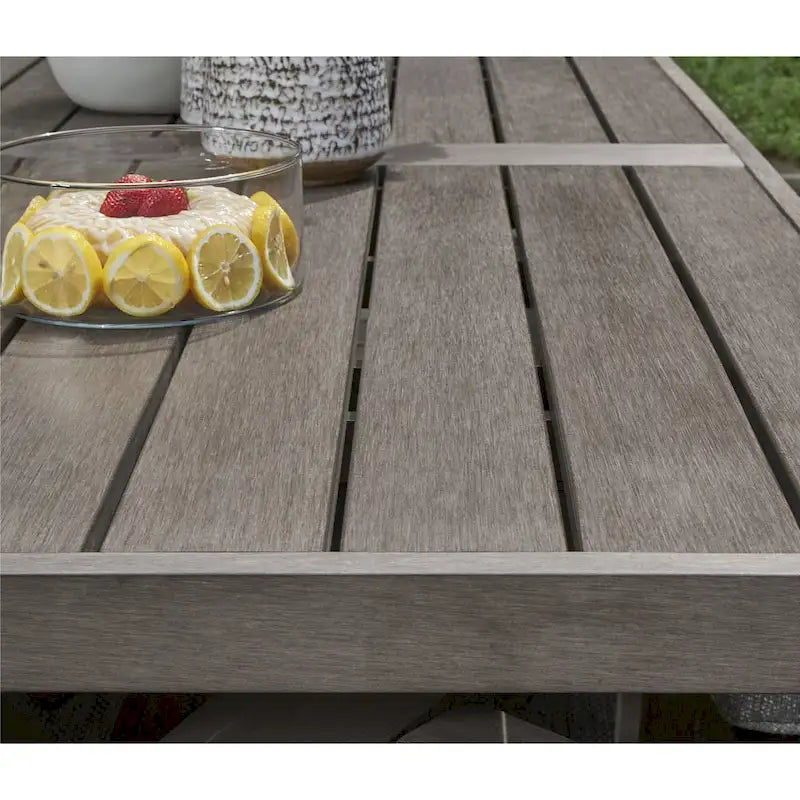Signature Design by Ashley Hillside Barn Brown Outdoor Dining Table - 84 W x 42 D x 29 H