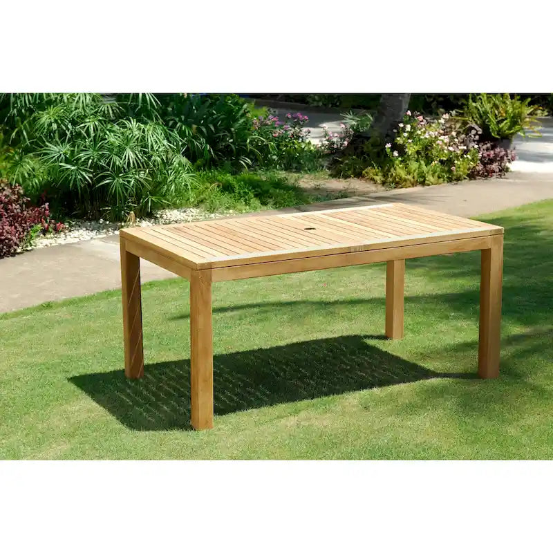 Amazonia Florente Outdoor Patio Teak Dining Rectangular Table