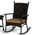 Portside Classic Dark Roast Rocking Chair Set (3-Piece)