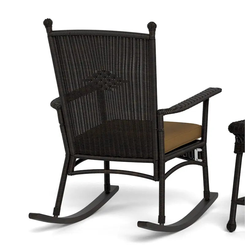 Portside Classic Dark Roast Rocking Chair Set (3-Piece)