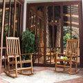 Cambridge Casual Alston 2-piece Teak Outdoor Rocking Chair