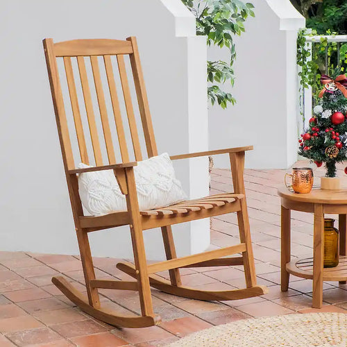Cambridge Casual Alston 2-piece Teak Outdoor Rocking Chair