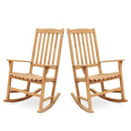 Cambridge Casual Alston 2-piece Teak Outdoor Rocking Chair