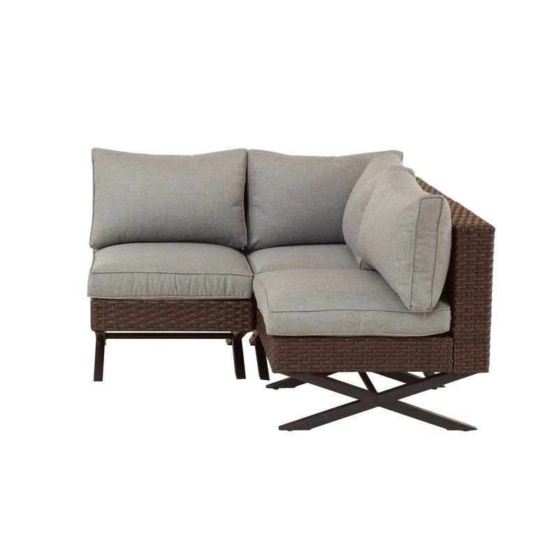 Patio Festival X-Leg 3-Piece Outdoor Sofa