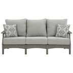 Signature Design by Ashley Visola Outdoor Poly All Weather Sofa with Cushion