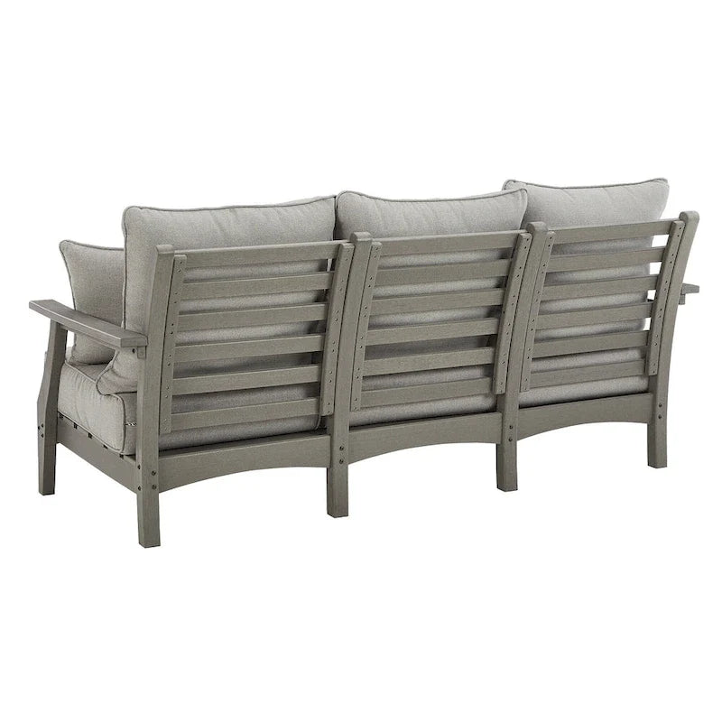 Signature Design by Ashley Visola Outdoor Poly All Weather Sofa with Cushion