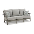 Signature Design by Ashley Visola Outdoor Poly All Weather Sofa with Cushion
