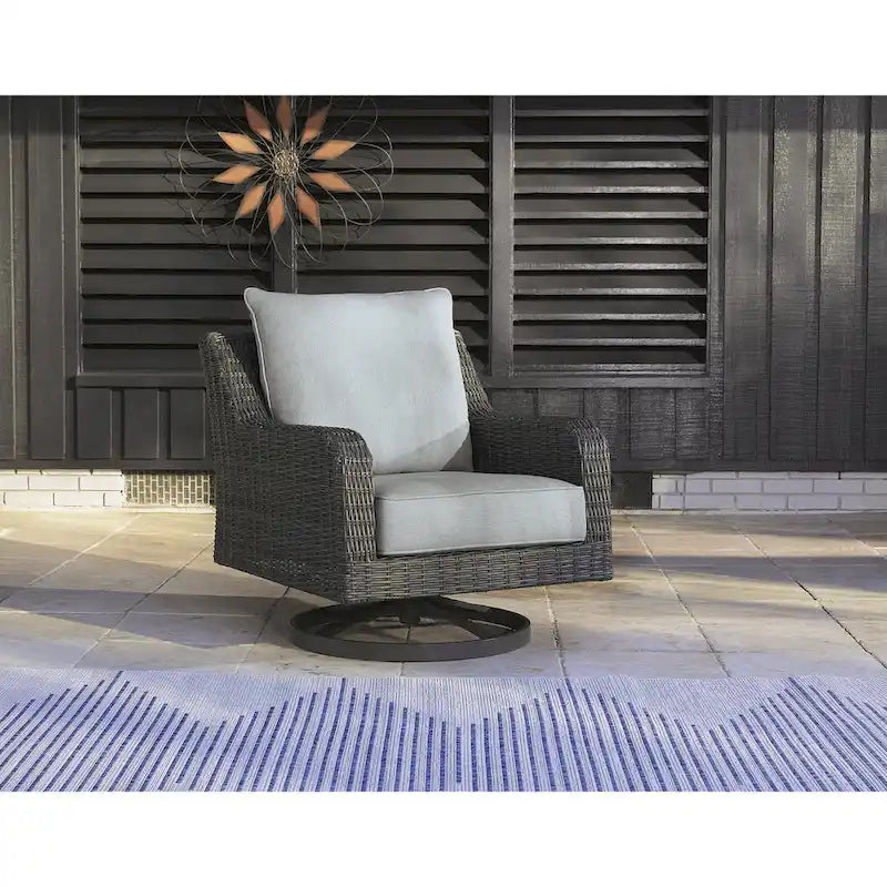 Elite Park Outdoor Swivel Lounge Chair - 32.25 W x 34 D x 33 H