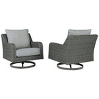 Elite Park Outdoor Swivel Lounge Chair - 32.25 W x 34 D x 33 H