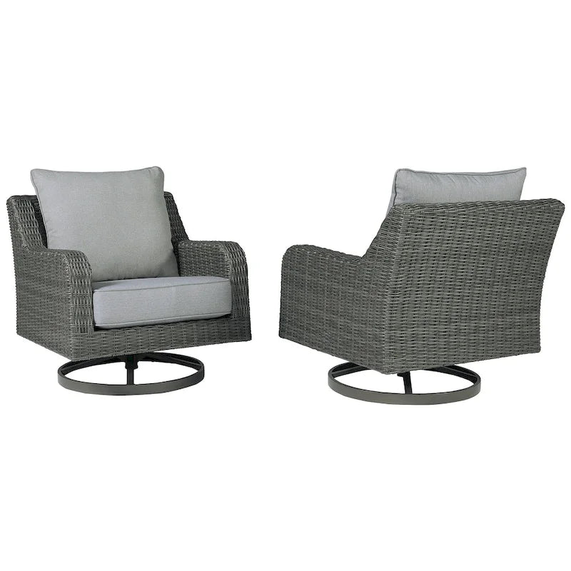 Elite Park Outdoor Swivel Lounge Chair - 32.25 W x 34 D x 33 H