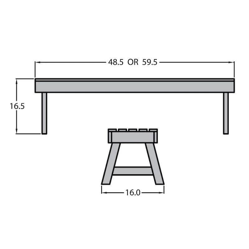 Highwood Weatherly 4-foot Eco-friendly Synthetic Wood Picnic Bench