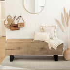 COSIEST Rectangular Weatherproof Outdoor Bench - 11.8D x 48.4W x 17.7H