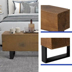 COSIEST Rectangular Weatherproof Outdoor Bench - 11.8D x 48.4W x 17.7H