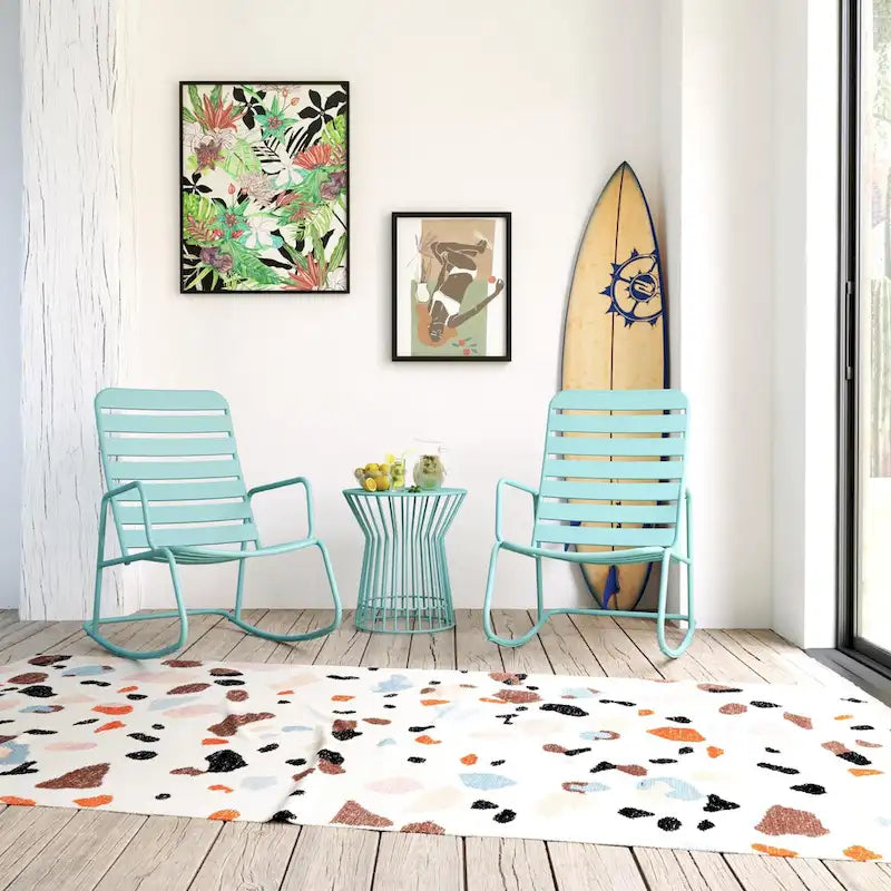 The Novogratz Poolside Gossip Collection Roberta Outdoor/Indoor Side Table