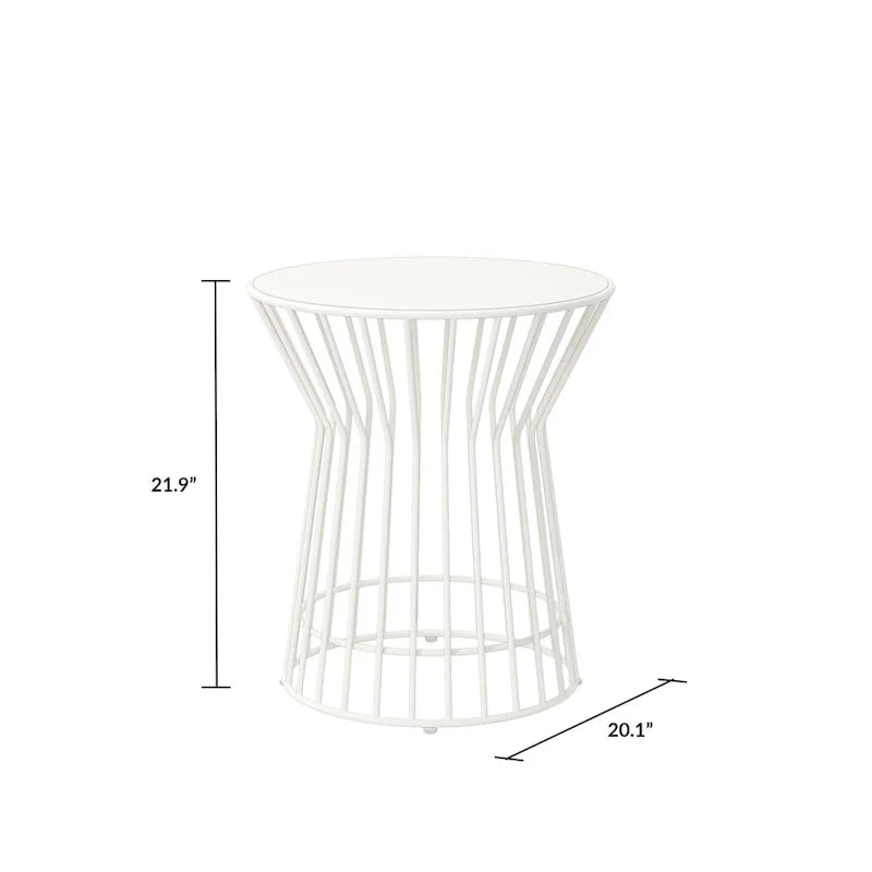 The Novogratz Poolside Gossip Collection Roberta Outdoor/Indoor Side Table