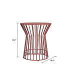 The Novogratz Poolside Gossip Collection Roberta Outdoor/Indoor Side Table