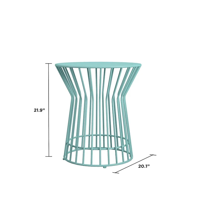 The Novogratz Poolside Gossip Collection Roberta Outdoor/Indoor Side Table