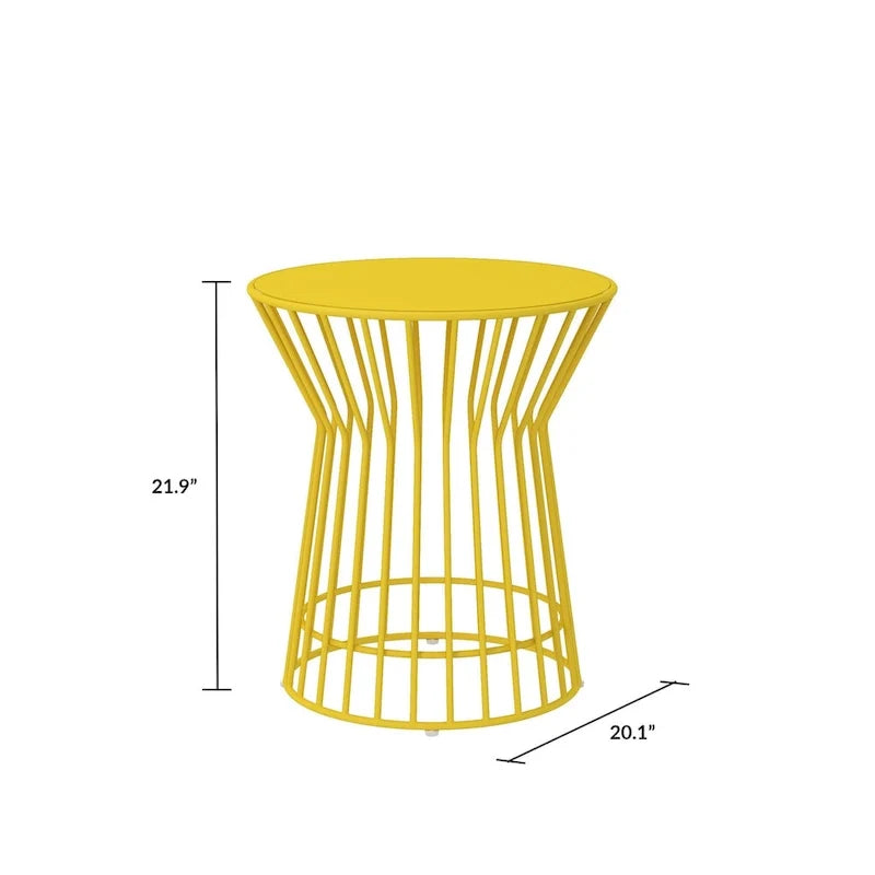 The Novogratz Poolside Gossip Collection Roberta Outdoor/Indoor Side Table