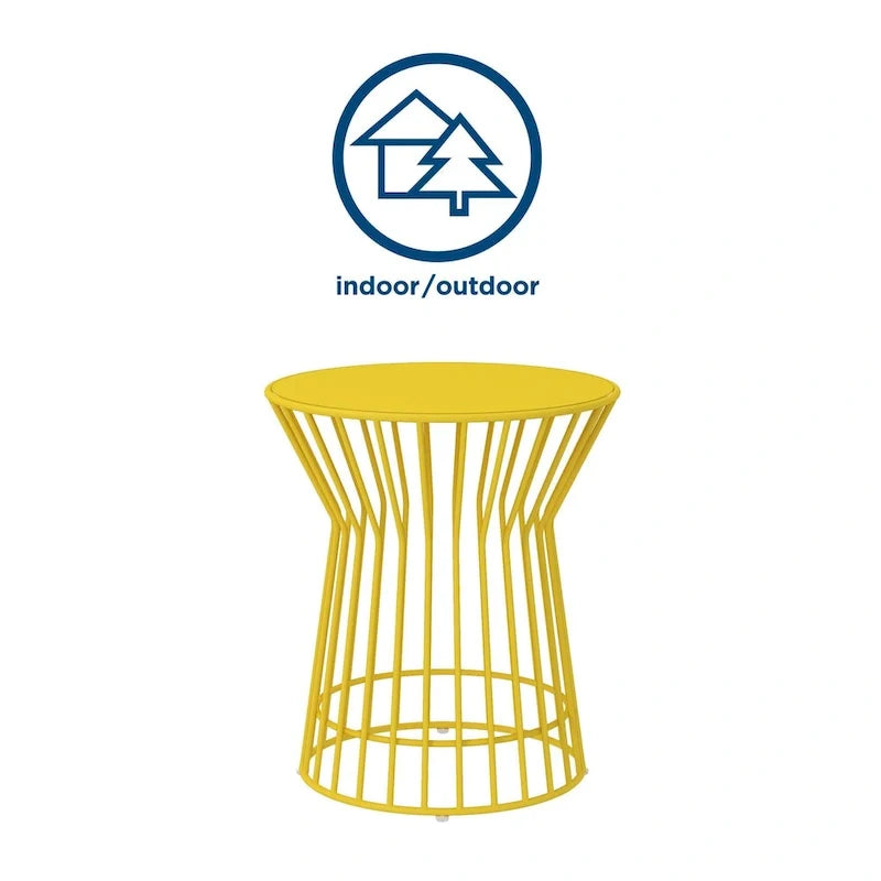 The Novogratz Poolside Gossip Collection Roberta Outdoor/Indoor Side Table
