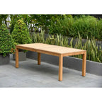 Amazonia Teak 9pc Outdoor Patio Luna Wood Dining Set - 9 Piece