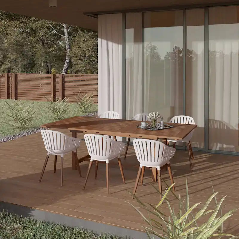 Amazonia 100% FSC Certified Wood Sant Louis Outdoor Patio Dining Set