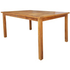 Chic Teak Bermuda Rectangular Teak Wood Patio Bistro Dining Table, 55 x 35 inch (Table Only)