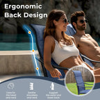 MAISON ARTS Outdoor Dining Set, 6 Patio Swivel Chairs and 60x 38 Rectangule Dining Table with Umbrella Hole