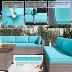 Kullavik 12 Piece Outdoor Patio Furniture Set with Fire Pit Table