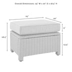 Crosley Bradenton 3Pc Outdoor Wicker Sofa Set - 81 W x 75 D x32.5 H