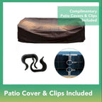 Ohana Outdoor Patio 20 Piece Mixed Brown Wicker Sofa and Dining Set