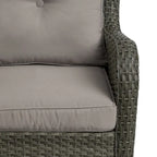 Outdoor Rattan Wicker Swivel Rocking Chair With Cushions