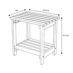 Luca 19.75 Rectangular Outdoor Patio Side Table