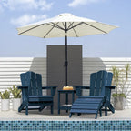 HDPE Folding Adirondack Ottoman, No-Assembly Outdoor Footrest,Fade Resistant Patio Footstool for Adirondack chair