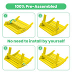 HDPE Folding Adirondack Ottoman, No-Assembly Outdoor Footrest,Fade Resistant Patio Footstool for Adirondack chair
