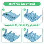 HDPE Folding Adirondack Ottoman, No-Assembly Outdoor Footrest,Fade Resistant Patio Footstool for Adirondack chair