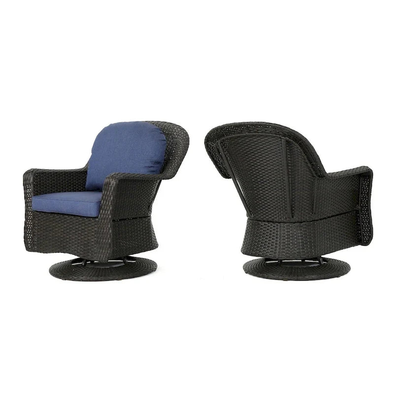 Outdoor swivel club chair