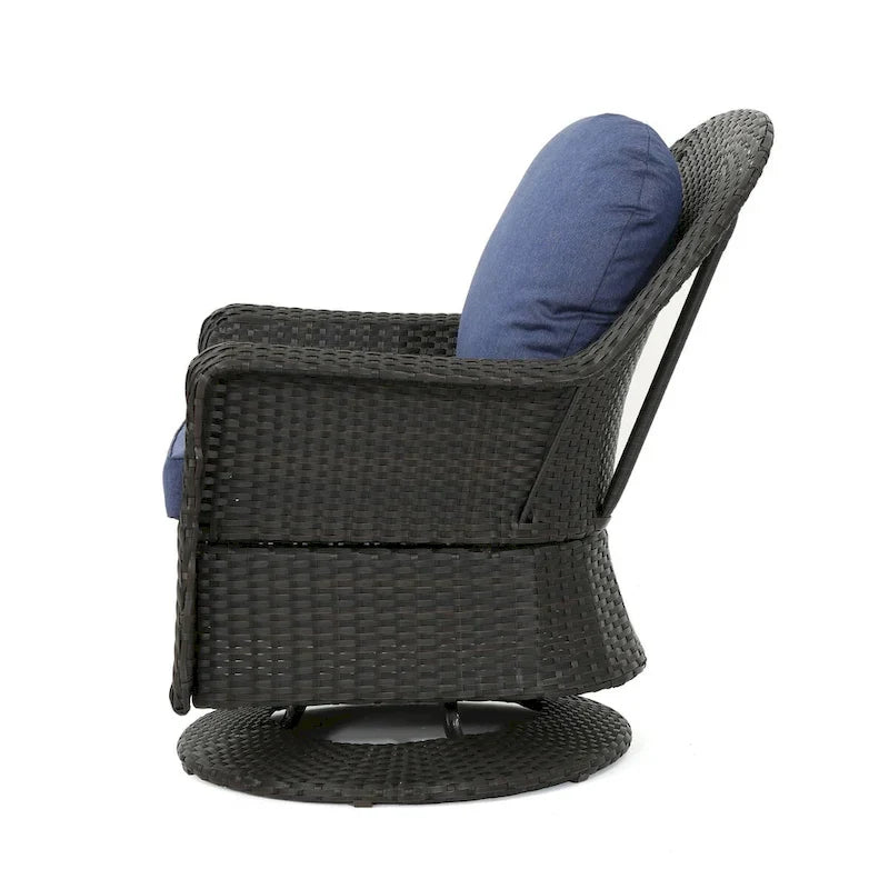 Outdoor swivel club chair
