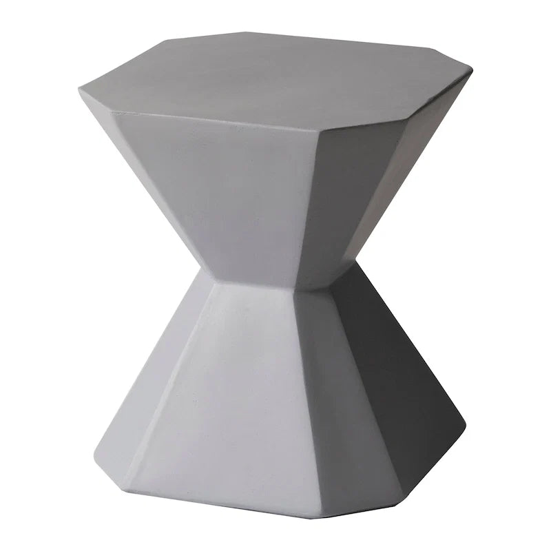 Azure 17-Inch Side Table in Fiberstone Accent End Table for Indoor and Outdoor