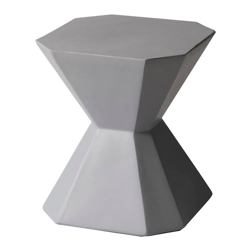 Azure 17-Inch Side Table in Fiberstone Accent End Table for Indoor and Outdoor
