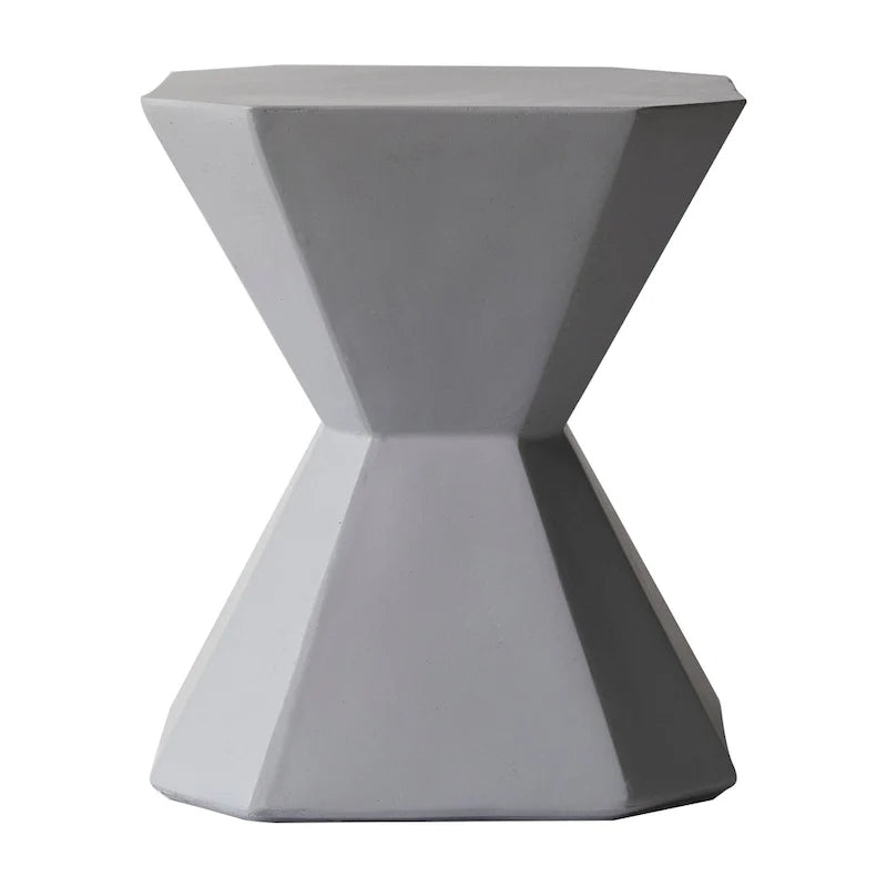 Azure 17-Inch Side Table in Fiberstone Accent End Table for Indoor and Outdoor