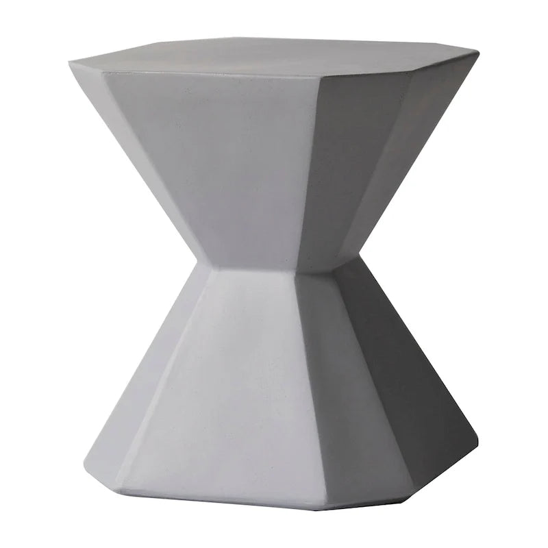 Azure 17-Inch Side Table in Fiberstone Accent End Table for Indoor and Outdoor