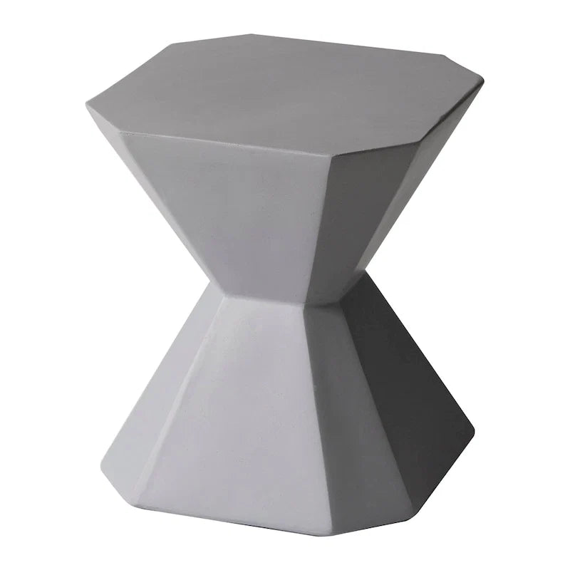 Azure 17-Inch Side Table in Fiberstone Accent End Table for Indoor and Outdoor