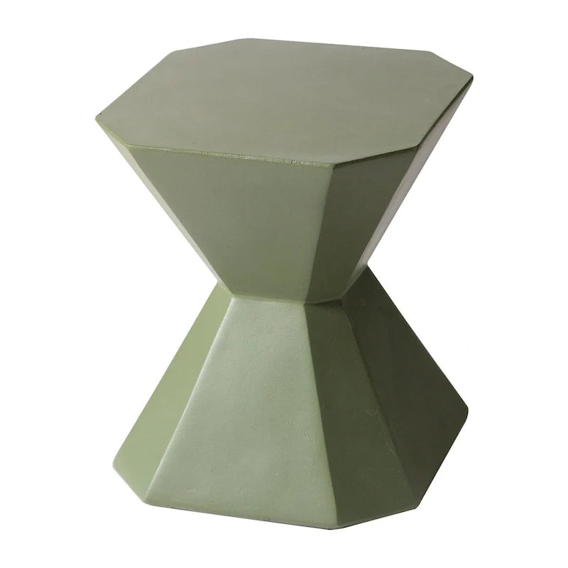 Azure 17-Inch Side Table in Fiberstone Accent End Table for Indoor and Outdoor