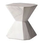 Azure 17-Inch Side Table in Fiberstone Accent End Table for Indoor and Outdoor