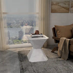 Azure 17-Inch Side Table in Fiberstone Accent End Table for Indoor and Outdoor