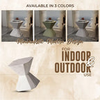 Azure 17-Inch Side Table in Fiberstone Accent End Table for Indoor and Outdoor