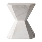 Azure 17-Inch Side Table in Fiberstone Accent End Table for Indoor and Outdoor