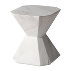 Azure 17-Inch Side Table in Fiberstone Accent End Table for Indoor and Outdoor
