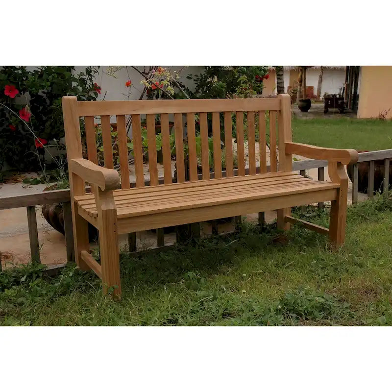 Devonshire Teak Outdoor Bench - N/A